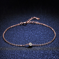 925 Silver Moissanite T Bubble Bracelet for Women Live Factory Direct-10-point diamond (set with moissanite)  925 silver