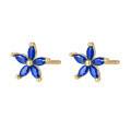 wholesale 925 Sterling Silver Earrings DIY Women's High-End Zircon Floral Ear Studs for Piercing-0-11