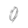 wholesale S925 Sterling Silver Original Design High-end Couple Rings Adjustable Plain Band Rings Valentine's Day Gift-0-89