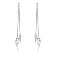 wholesale S925 Sterling Silver CT-12 Fashionable and Minimalist Butterfly Tassel Earrings for Women, Versatile and Elegant Wing Tassel Earrings Wholesale-0-4