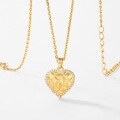 wholesale S925 Sterling Silver Cross-Border Hot-Sale Light Luxury Vintage-Inspired Heart Brushed Pendant Choker Necklace, Niche and High-End-0-3