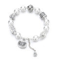 wholesale S925 Sterling Silver Mosaic-style Peace and Joy Lock Ingot Multi-element Charm Bracelet Ethnic-style Accessory-0-4