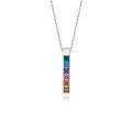 wholesale 925 Sterling Silver With Zircon Rainbow Necklace, Women's, Cross-border Trendy Accessory-0-4