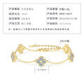 S925 Sterling Silver Four-Leaf Clover Moissanite Bracelet for Women-0-9