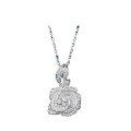 wholesale S925 Silver New Camellia Rose Necklace for Women, National Style Versatile Pendant Collarbone Accessory-0-4