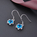 wholesale S925 Sterling Silver Fashion Crystal Flower Earrings Korean Style Zircon Inlaid Minimalist Elegant Earrings for Women-0-3