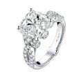 S925 Sterling Silver Clearance Ring with Zircon, Small Red Book Hot Seller-0-3