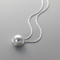 wholesale 925 Sterling Silver Brushed Bead Tassel Snake Chain Ins Style Fresh Design Sense Collarbone Necklace Y00758-0-3