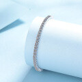 wholesale S925 Sterling Silver Moissanite Pave Minimalist Luxury Bracelet, Small and Exquisite, Versatile for Festive Occasions-0-2