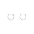 wholesale S925 Sterling Silver Women's Minimalist Hoop Earrings, Small Designer Ear Clips-0-9