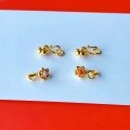 wholesale S925 Gold-Plated Silver South Red Connection Clasp for DIY Bracelet Necklace S-Hook Flower Clasp Hook Fastener Pendant Clasp-0-0