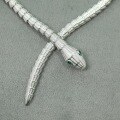 wholesale 925 Silver Gold-Plated Pendant Chain with High-Carbon Diamond, Muzo Green Snake Bone, Advanced Jewelry for Women, Exquisite-0-2