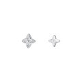 wholesale 925 Sterling Silver Four-leaf Clover  Stud Earrings For Women-0-0