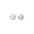 wholesale 925 Sterling Silver Korean-style Iridescent Mermaid Synthetic Pearl Earrings, Small and Unique High-end Women's M01889-0-4