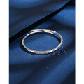 wholesale 999 Sterling Silver Lucky Solid Adjustable Bangle Bracelet for Young Women, New Summer Style-0-0