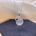 wholesale 999 Silver Original Maker's White Jade Pendant with Auspicious Clouds, Ruyi, and Gourd, Trending Four-Leaf Clover Pendant with Niche Design-0-2
