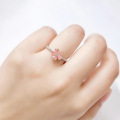 wholesale S925 sterling silver floral ring for women, stylish and versatile for daily wear, with a luxurious and trendy design-0-3