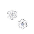 wholesale Sterling Silver Small Fresh Snowflake Earrings Women Blue Zircon Earrings Japanese and Korean Style Niche Design Cross-Border New Accessories-0-4
