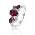 wholesale S925 Silver Design Sense Natural Tourmaline Gemstone Ring,-0-6