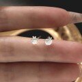 wholesale 925 Sterling Silver Mini Apple Stud Earrings, New Trendy Small Design For Students, Ear Piercing Jewelry-0-4