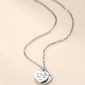 wholesale new sterling silver white shell love heart necklace for women, small and unique design, versatile and fashionable with a high-end feel, perfect as a gift for your girlfriend, collarbone chain-0-2
