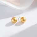 24K Gold-Plated Silver Needle Hand-Filigree Retro Vintage Ins Style Minimalist Earring Wholesale-0-9