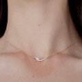 wholesale S925 Sterling Silver Moissanite Marquise Pendant Necklace, Light Luxury Style, Amazon Best Seller-0-3