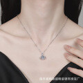 S925 Sterling Silver 1ct Moissanite Cross-Border Universe Planet Pendant Necklace-0-2