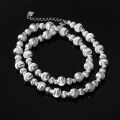 wholesale S925 Sterling Silver Minimalist Cat Eye Bead Necklace, Ins Style Fresh and Delicate Design Sense Women's Necklace Y00543-0-2