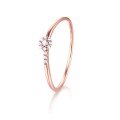 wholesale 9K White Gold, 14K Rose Gold, 18K Diamond, Au750 Moissanite, 8 Hearts 8 Arrows, Women's Tail Ring, Inlaid Diamond Women's-0-4
