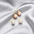 wholesale S925 Sterling Silver Korean Style Pearl Earrings for Women, Small Fresh Accessories, Temu Cross-Border Dropshipping-0-1