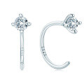 S925 Sterling Silver D Color Moissanite Earrings, Simple Design, Cross-Border Live Streaming, Daily Commute Wholesale-0-10