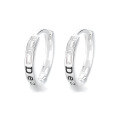 wholesale S925 Sterling Silver Minimalist English Letters DEAR Openwork Ear Clasps Fashion Commute Elegant Design Earrings for Women-0-4