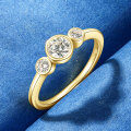S925 Sterling Silver Moissanite Bubble Ring, Women's Light Luxury Minimalist Fashion Jewelry Wholesale-0-2