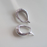 wholesale Sterling Silver Horse Hoop Earrings for Women Newest Trendy High-end Minimalist Unique Stud Earrings-A pair of prices