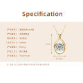 S925 Silver Interwoven Necklace with D Color Moissanite, High-End Luxury Fashion Commuter Collarbone Chain for Foreign Trade Wholesale-0-7