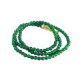 wholesale 18K Gold Natural A-Grade Jadeite Bead Strand Round Pearl Chain Rope Unisex High-End Sense High Icy Species Necklace Jewelry Accessory-0-4
