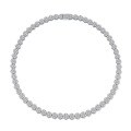 Sterling Silver Hip-Hop Style Men's Cuban Chain Necklace with Moissanite-0-3