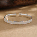 wholesale 9999 Pure Silver Full Star Solid Silver Bracelet for Women, Fashionable High-End Solid Bangle, Gift for Mom-0-2