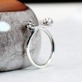 wholesale 925 Sterling Silver Lotus Flower Ring for Women, Adjustable, Vintage Chinese Style, Distressed Lotus Pod, Index Finger, Niche Thin Tail Ring-0-2
