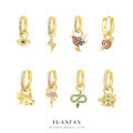 wholesale S925 Sterling Silver Small Batch Design Colorful Zircon Earrings for Women,-0-0