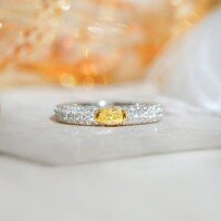 wholesale S925 Sterling Silver Red Elk Full Body Fashion Light Luxury French Tail Ring, Versatile Cross-Border Bestseller Ring for Women-BZ0179-White Gold-Golden US Size 8