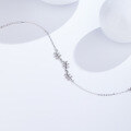 wholesale S925 Sterling Silver Minimalist Design Leaf Bracelet for Women, Creative Cross-Border New Accessory for Wholesale-0-2