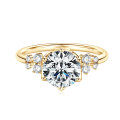 Sterling Silver Six-Claw Moissanite Fairy Star Ring Wholesale Direct-0-3