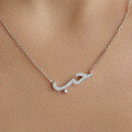wholesale 925 Sterling Silver Linear Pattern Animal Alligator Necklace Ins Minimalist Luxe High-end Pendant-0-2