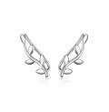 wholesale S925 Sterling Silver Marquise Cut Leaf-Shaped Zircon Ear Hook Ins Luxury Cross-Border Earrings-0-9