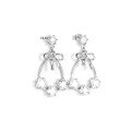 wholesale S925 Sterling Silver Korean-style Sweet Bow Ear Studs Women, Small and Chic Design, Fashionable and Elegant Earrings, Versatile Personalized Ear Accessories-0-4