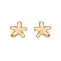 wholesale S925 Silver Plated 14K Gold Japanese Retro Design Mini Floral Stud Earrings-0-0