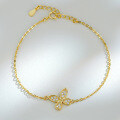 S925 Sterling Silver D Color Moissanite Butterfly Bracelet for Women-0-2