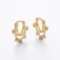 wholesale S925 Sterling Silver Micro Pavé Stone Stud Earrings-0-2